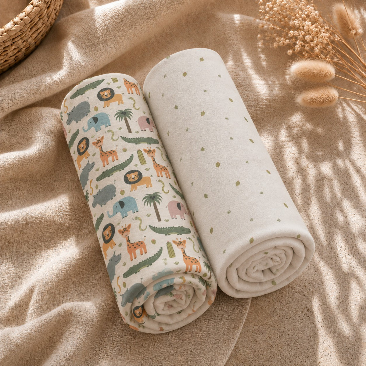Fitted Sheet Set - Safari Trails - Pack Of 2