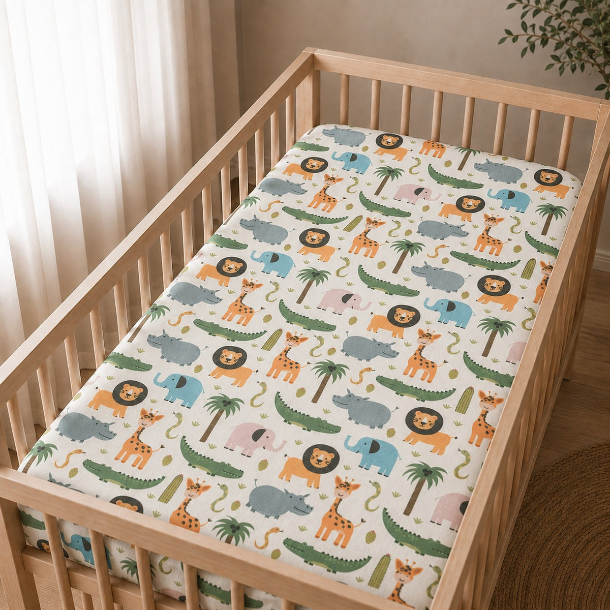 Fitted Sheet Set - Safari Trails - Pack Of 2