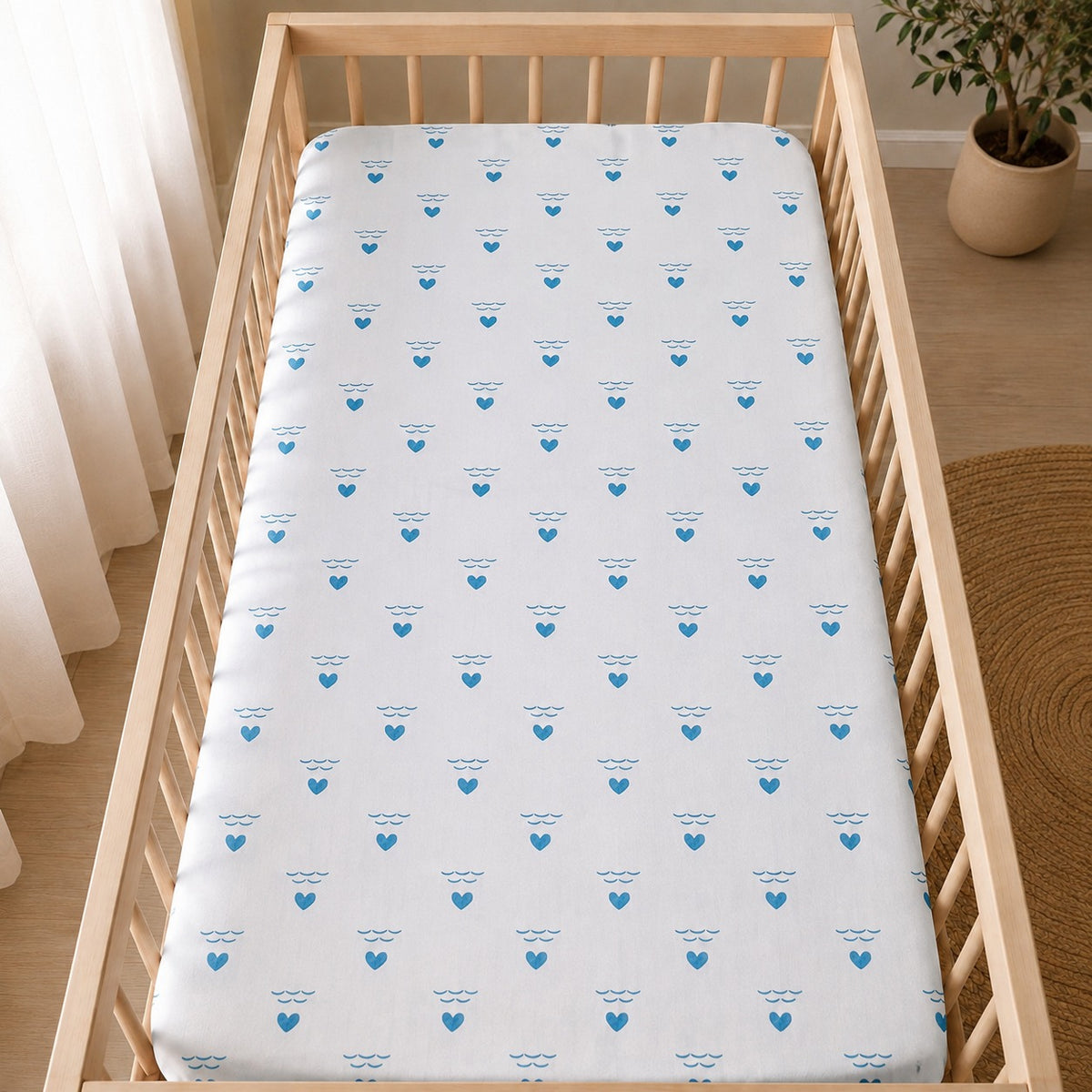 Fitted Sheet Set - Hello Whale - Pack Of 2
