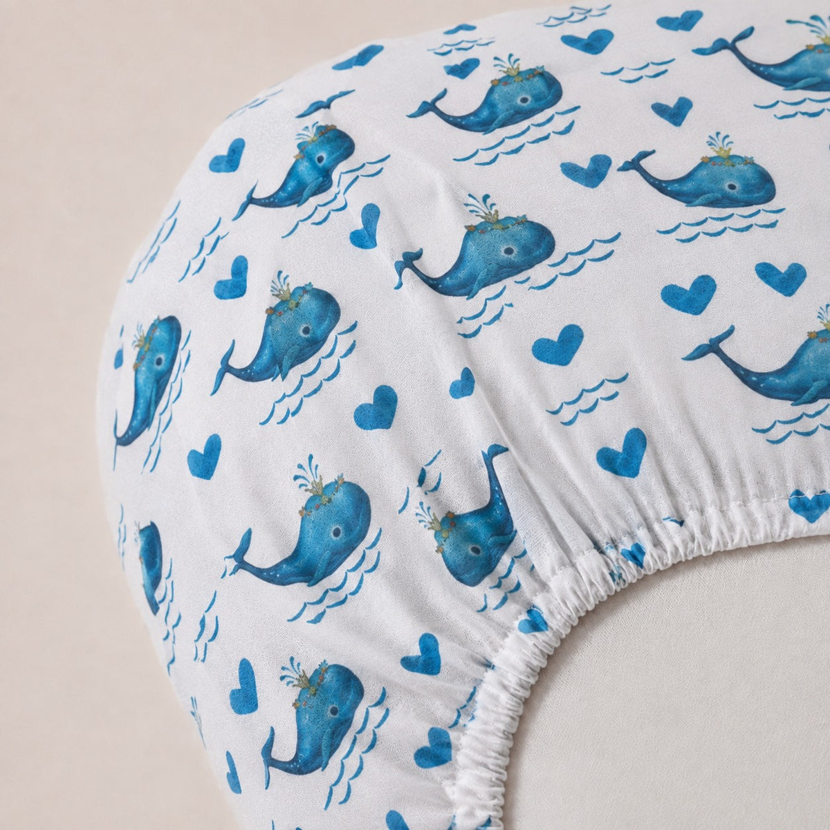 Fitted Sheet Set - Hello Whale - Pack Of 2