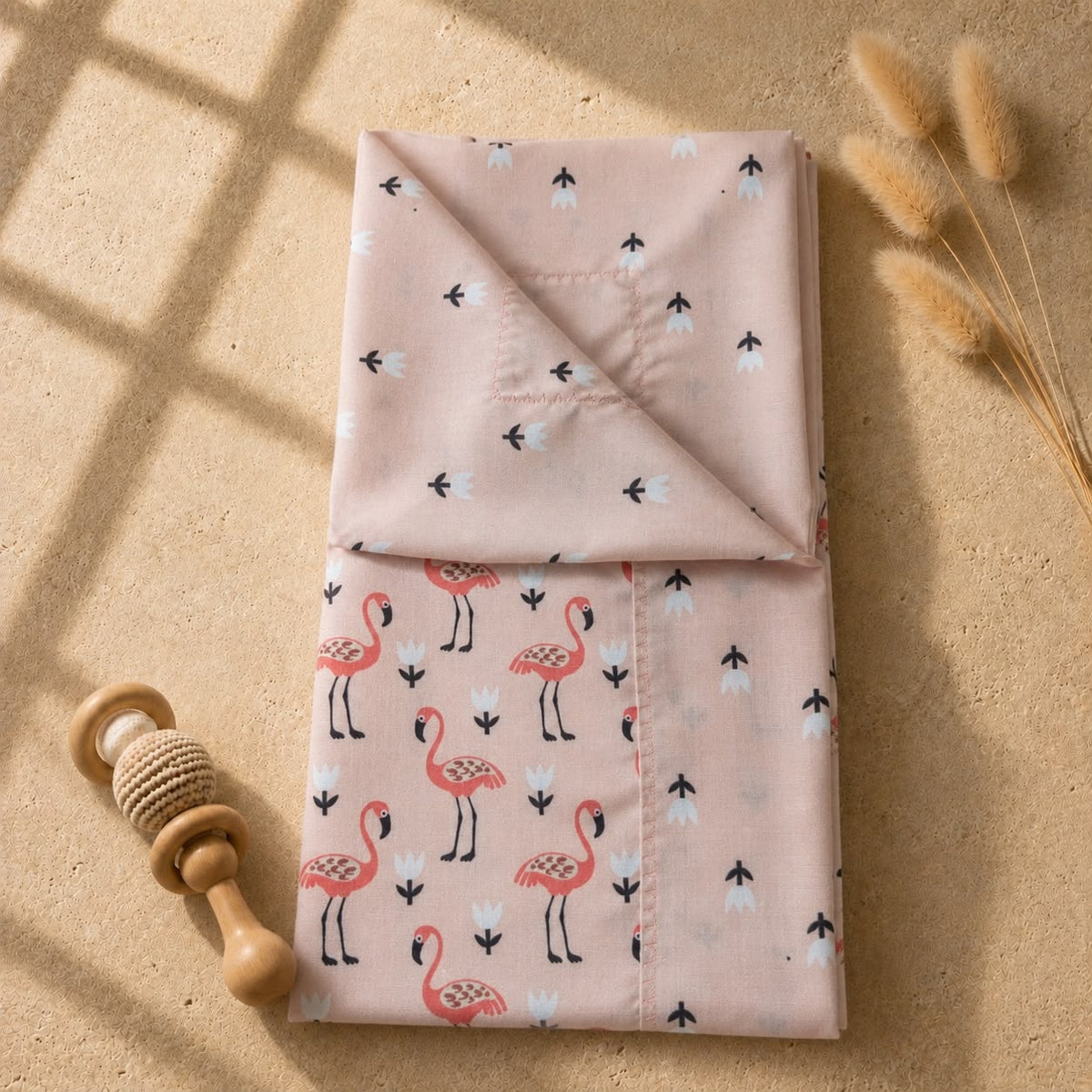 Reversible Blanket - Pink Flamingo