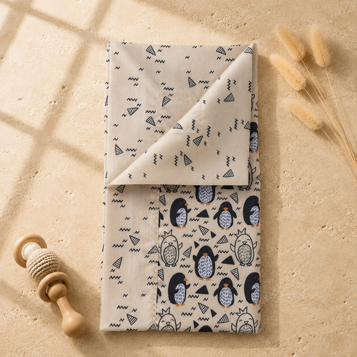 Reversible Blanket - Penguin Parade