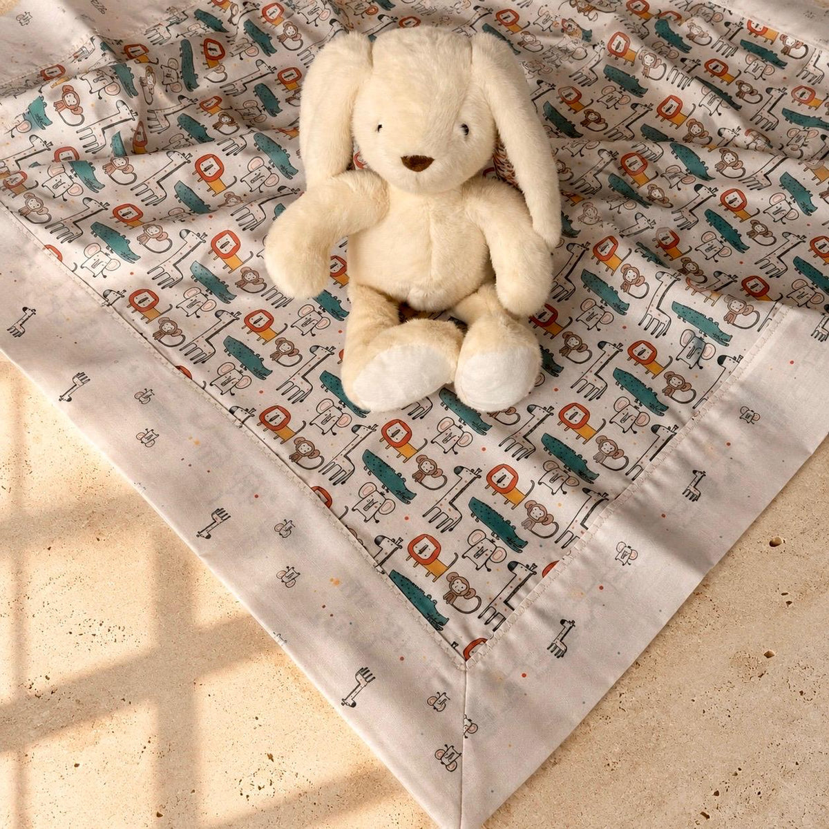 Reversible Blanket - Safari Friends