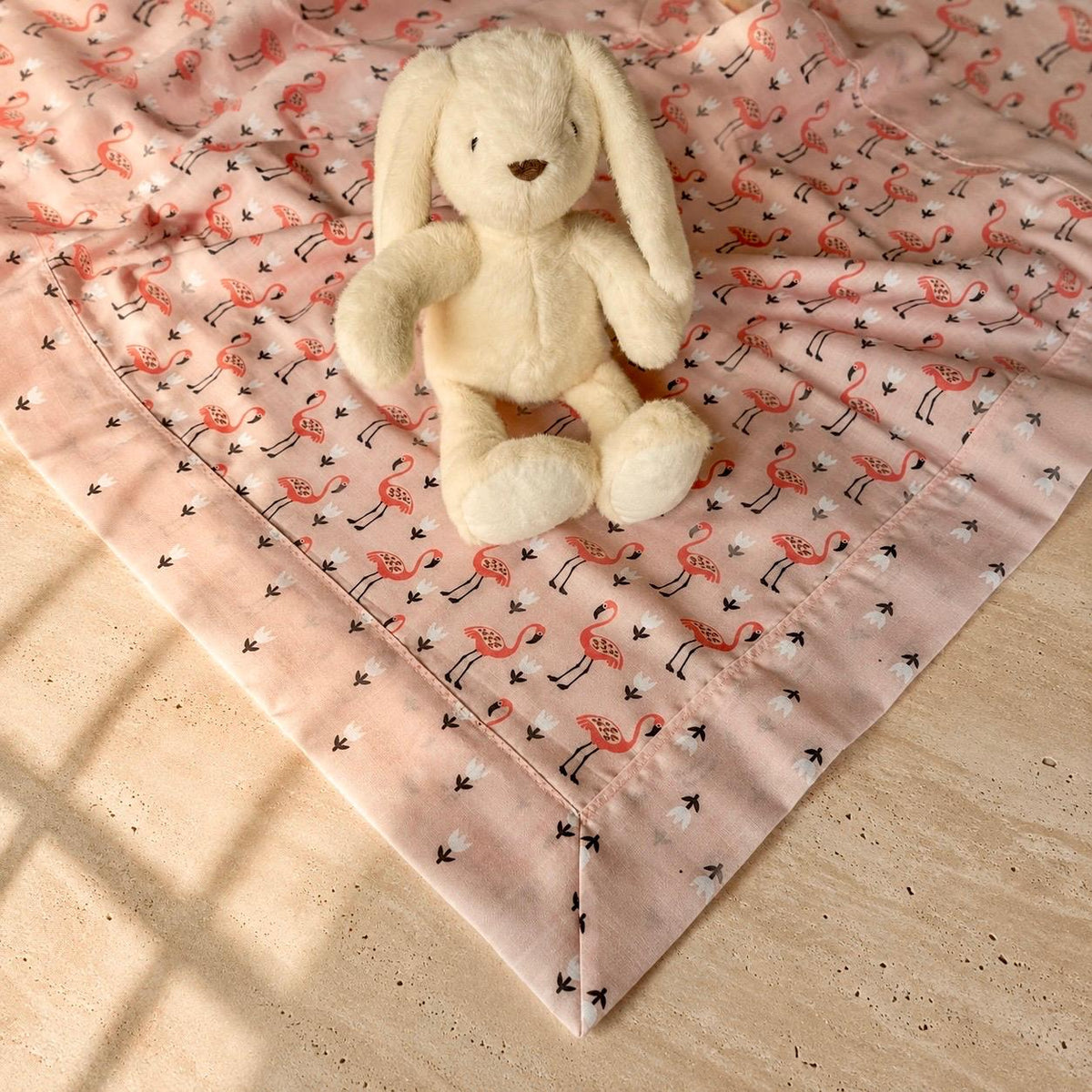 Reversible Blanket - Pink Flamingo