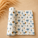 Cotton Muslin Swaddle Set - Blue Skies - Pack of 3