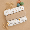 Cotton Muslin Swaddle Set - Sleepy Meadow - Pack of 3