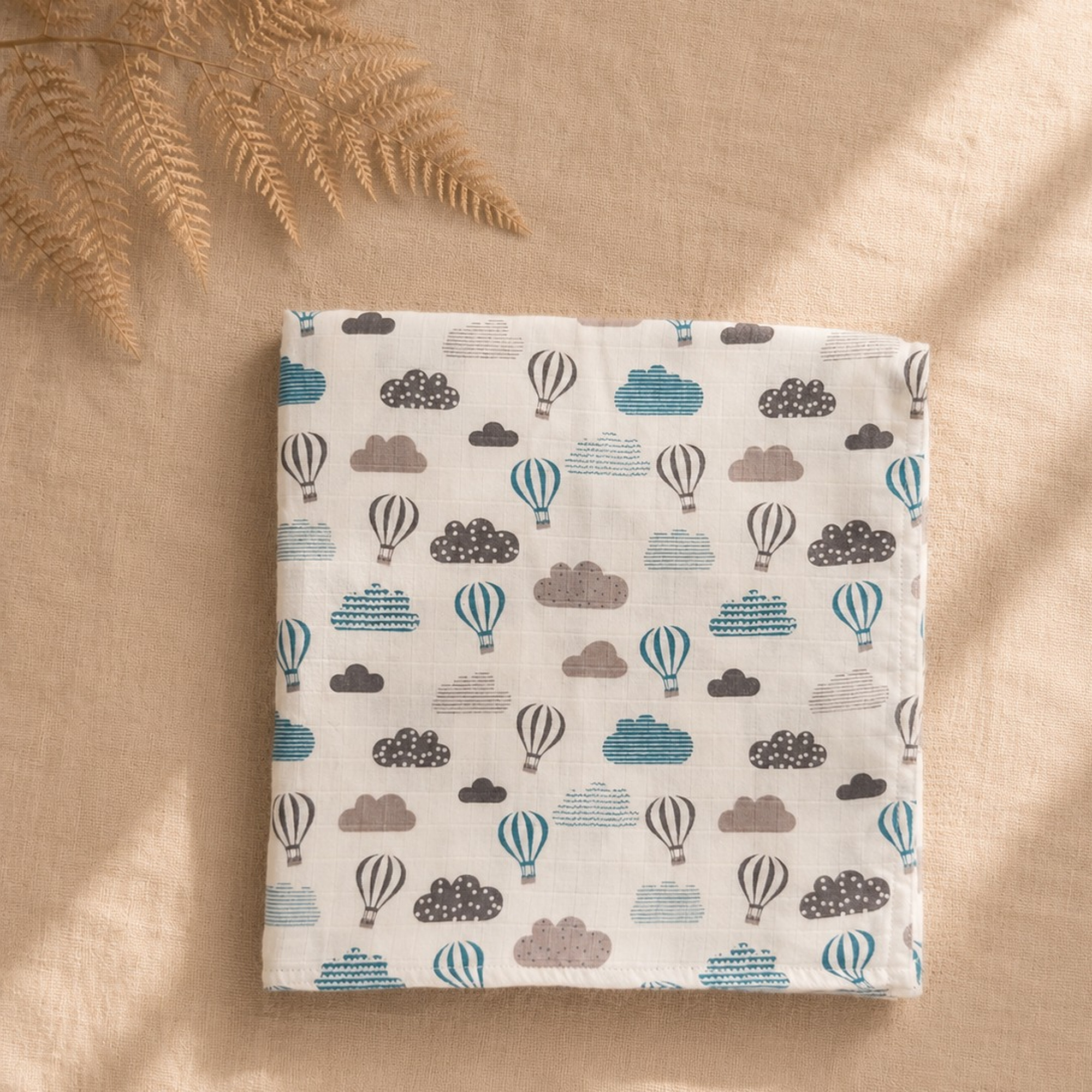 Cotton Muslin Swaddle Set - Blue Skies - Pack of 3