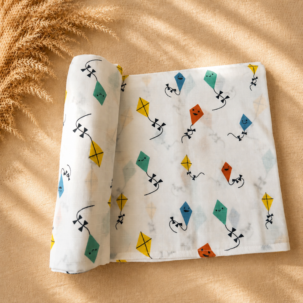 Cotton Muslin Swaddle Set - Yellow Sunny Days - Pack of 3