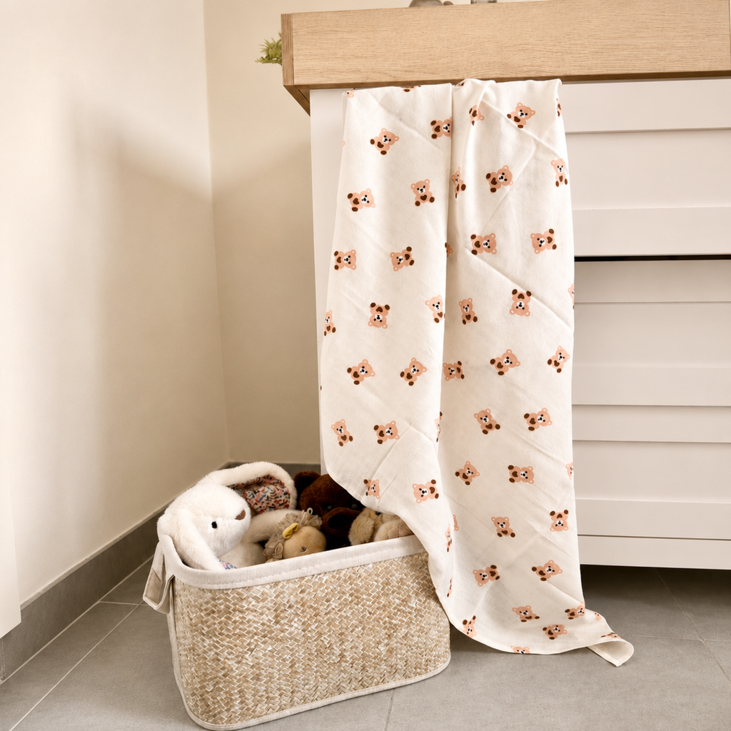 Cotton Muslin Swaddle Set - Neutral Nursery - Pack of 3